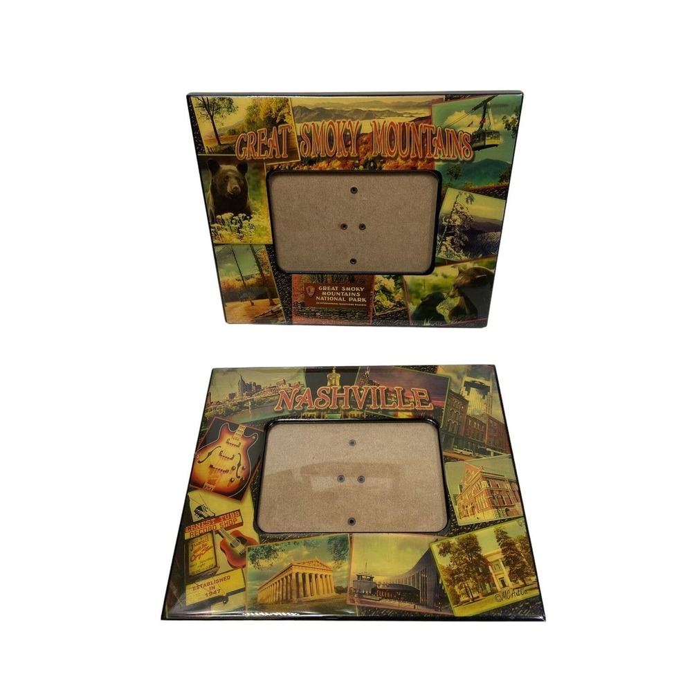 Photos Frame Vintage Nashville MC Art Co City National Park Set Of 2